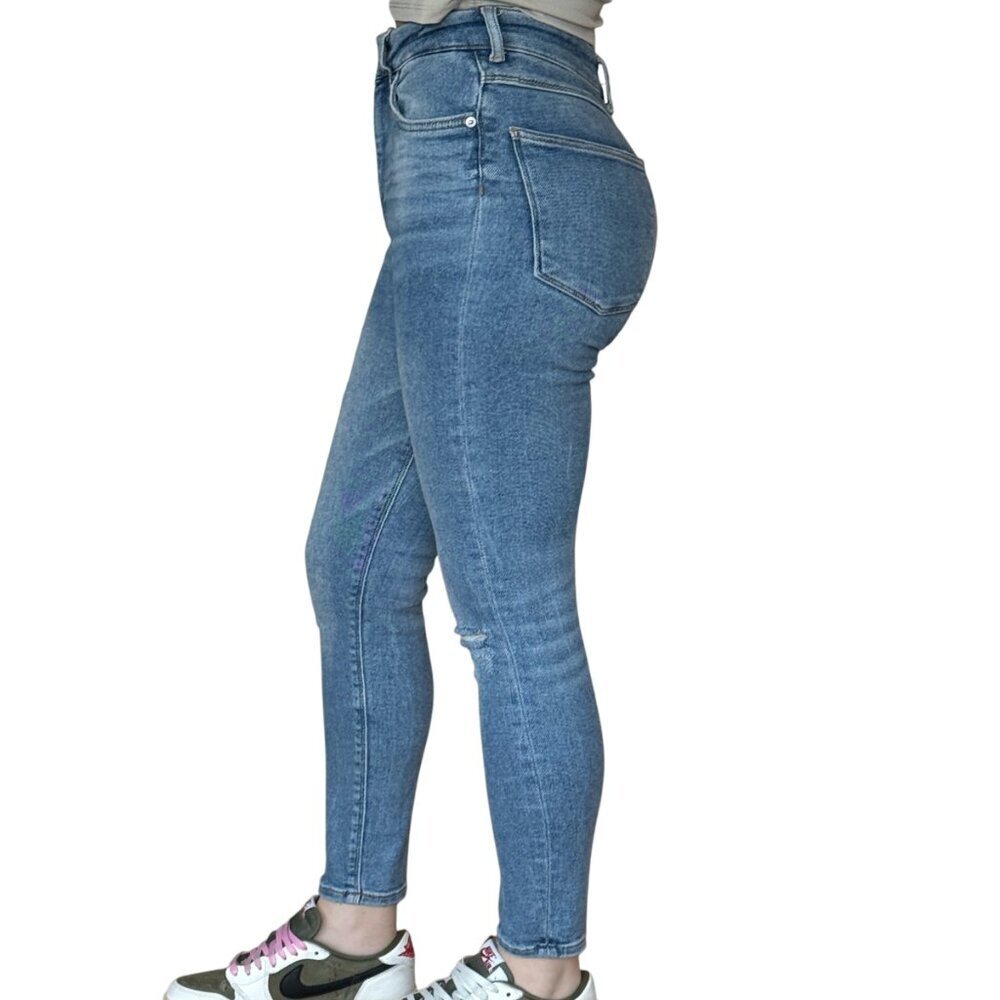 ZARA SKINNY DISTRESS JEANS - Picture 2 of 4